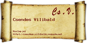 Csendes Vilibald névjegykártya